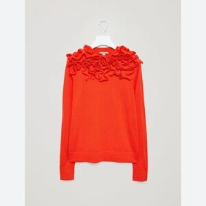 COS wool Ruffle Sweater size M